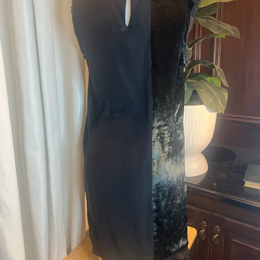 Winter Kate Nichole Richie Elegant Black Velvet asymmetrical Dress New Yeas Y2K - Picture 3 of 7